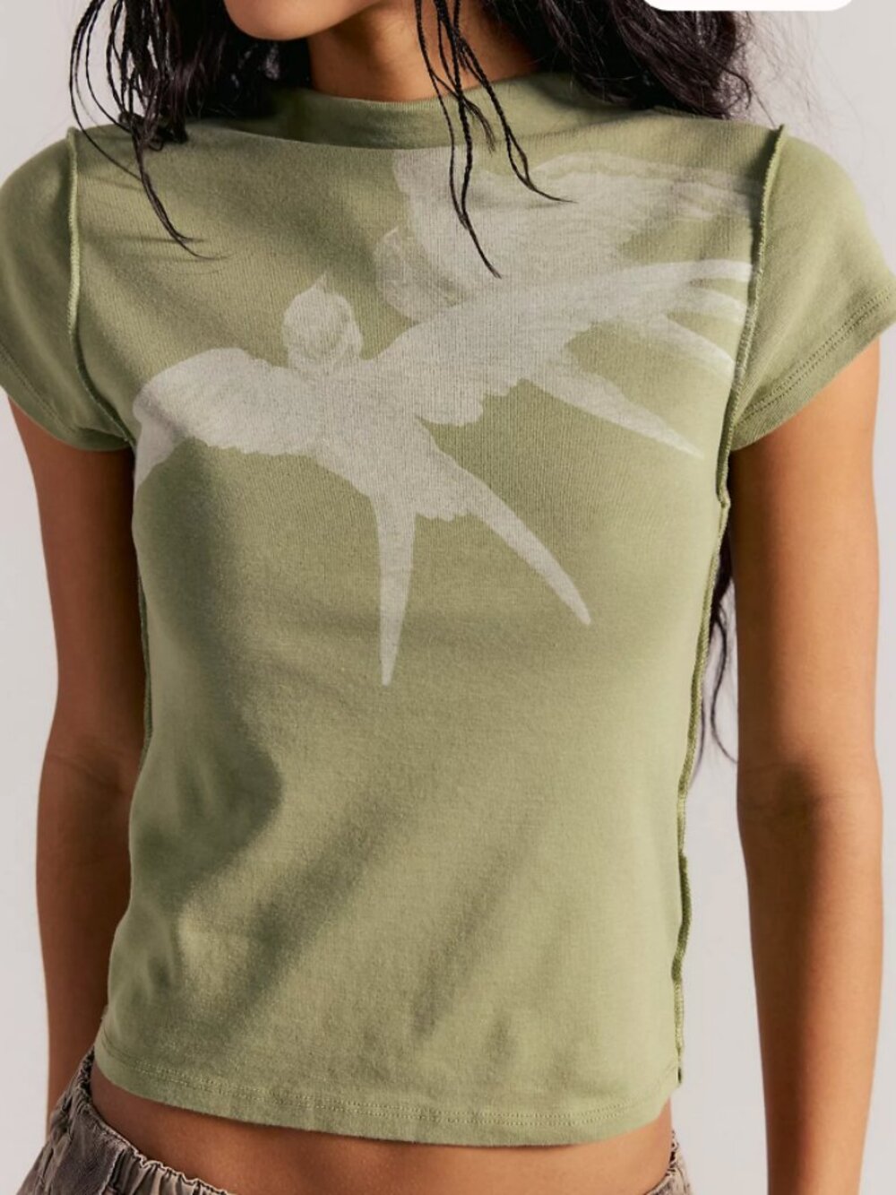 Free People Birds in Flight T Size M EUC